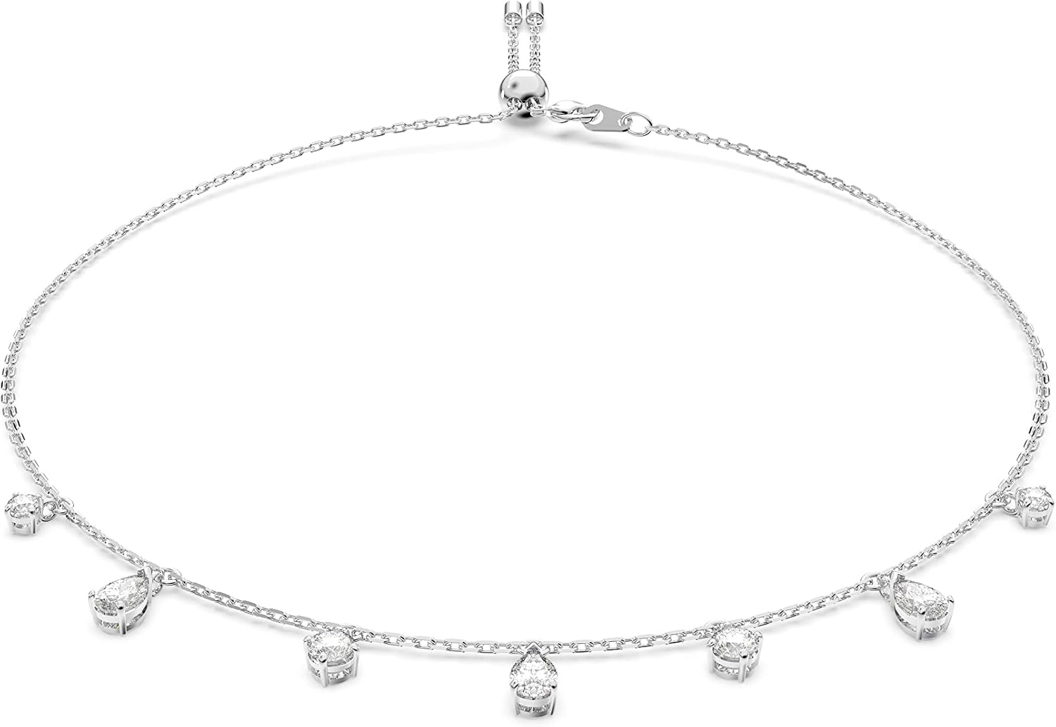 image:imageSwarovski Attract Crystal Necklace and Earrings Jewelry CollectionChoker Necklace Rhodium Tone