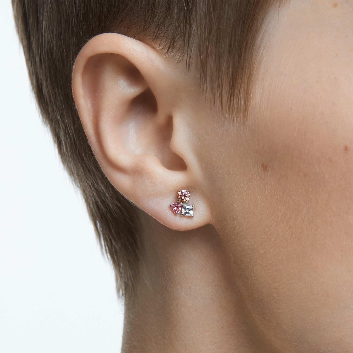 image:imageSwarovski Attract Crystal Necklace and Earrings Jewelry CollectionPierced Earrings Rhodium Tone