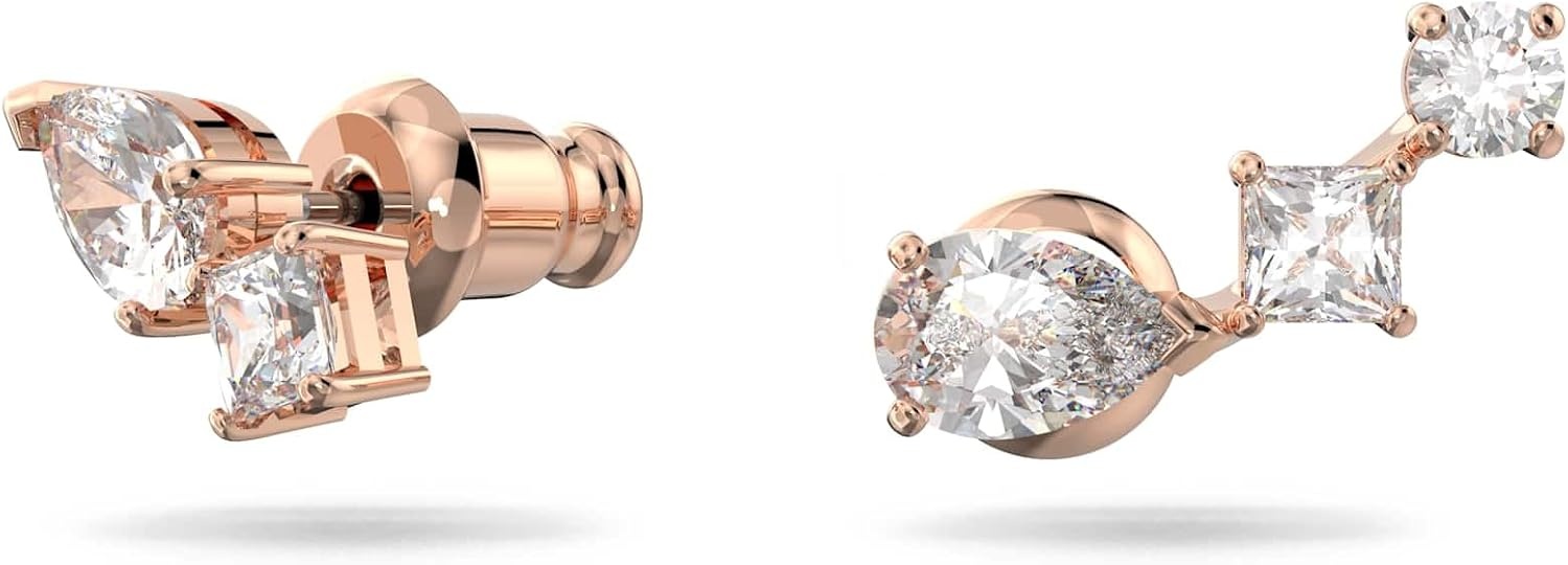 image:imageSwarovski Attract Crystal Necklace and Earrings Jewelry CollectionPierced Earrings Rose Gold Tone