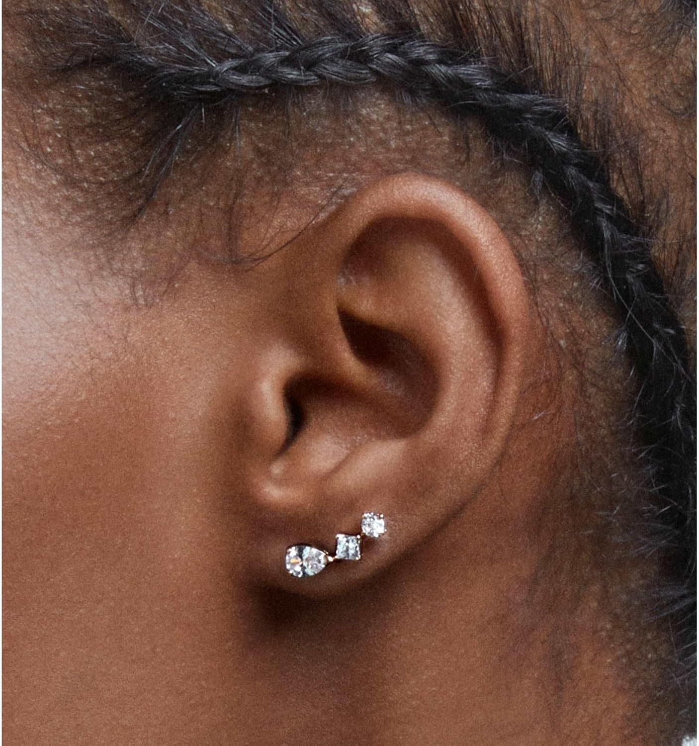 image:imageSwarovski Attract Crystal Necklace and Earrings Jewelry CollectionPierced Earrings Rose Gold Tone