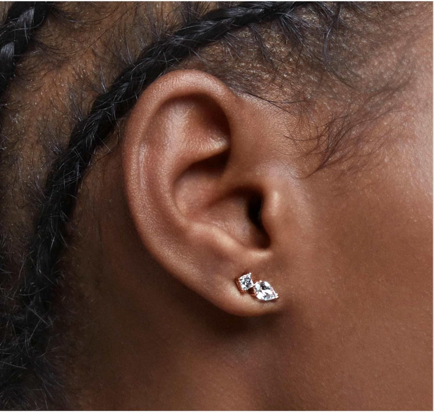 image:imageSwarovski Attract Crystal Necklace and Earrings Jewelry CollectionPierced Earrings Rose Gold Tone