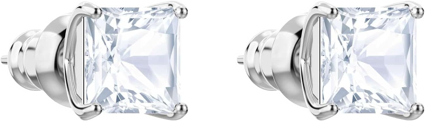image:imageSwarovski Attract Crystal Necklace and Earrings Jewelry CollectionStud Pierced Earrings Rhodium Tone