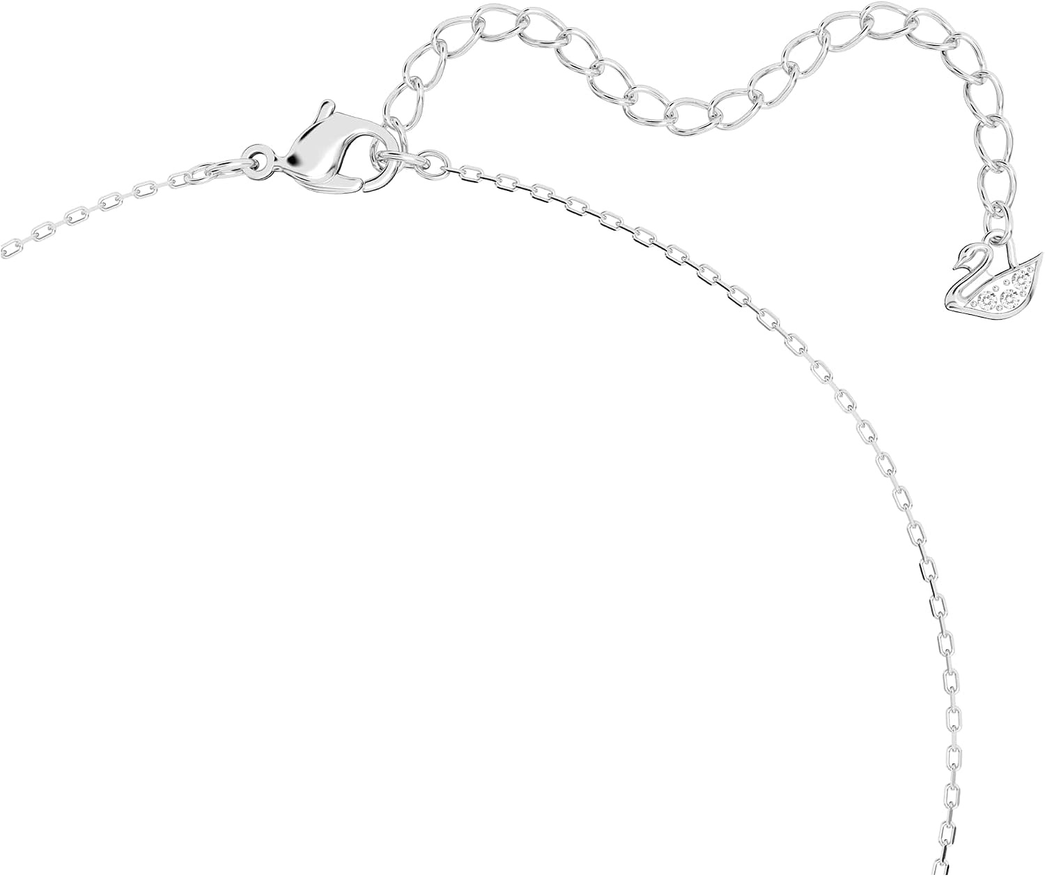image:imageSwarovski Attract Pear Jewelry Collection Rhodium Finish Clear CrystalsPendant Necklace