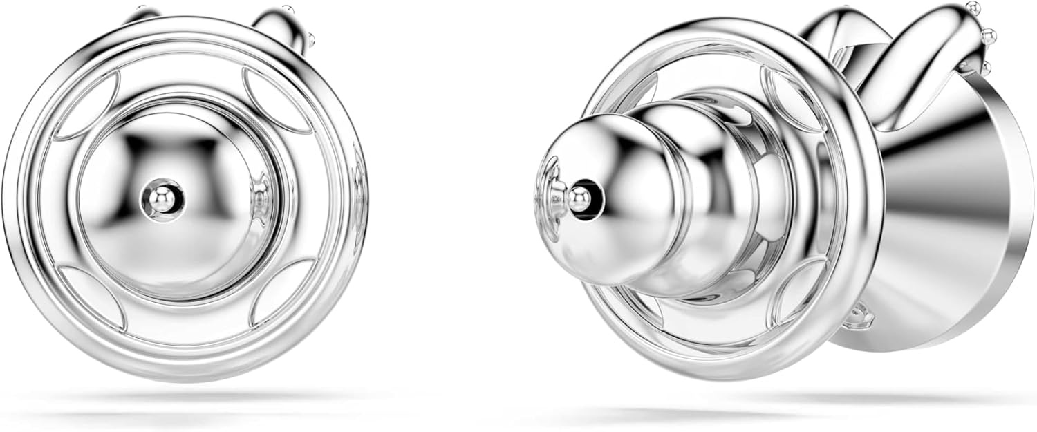 image:imageSwarovski Bella stud earrings Round cut Pav White Rhodium plated