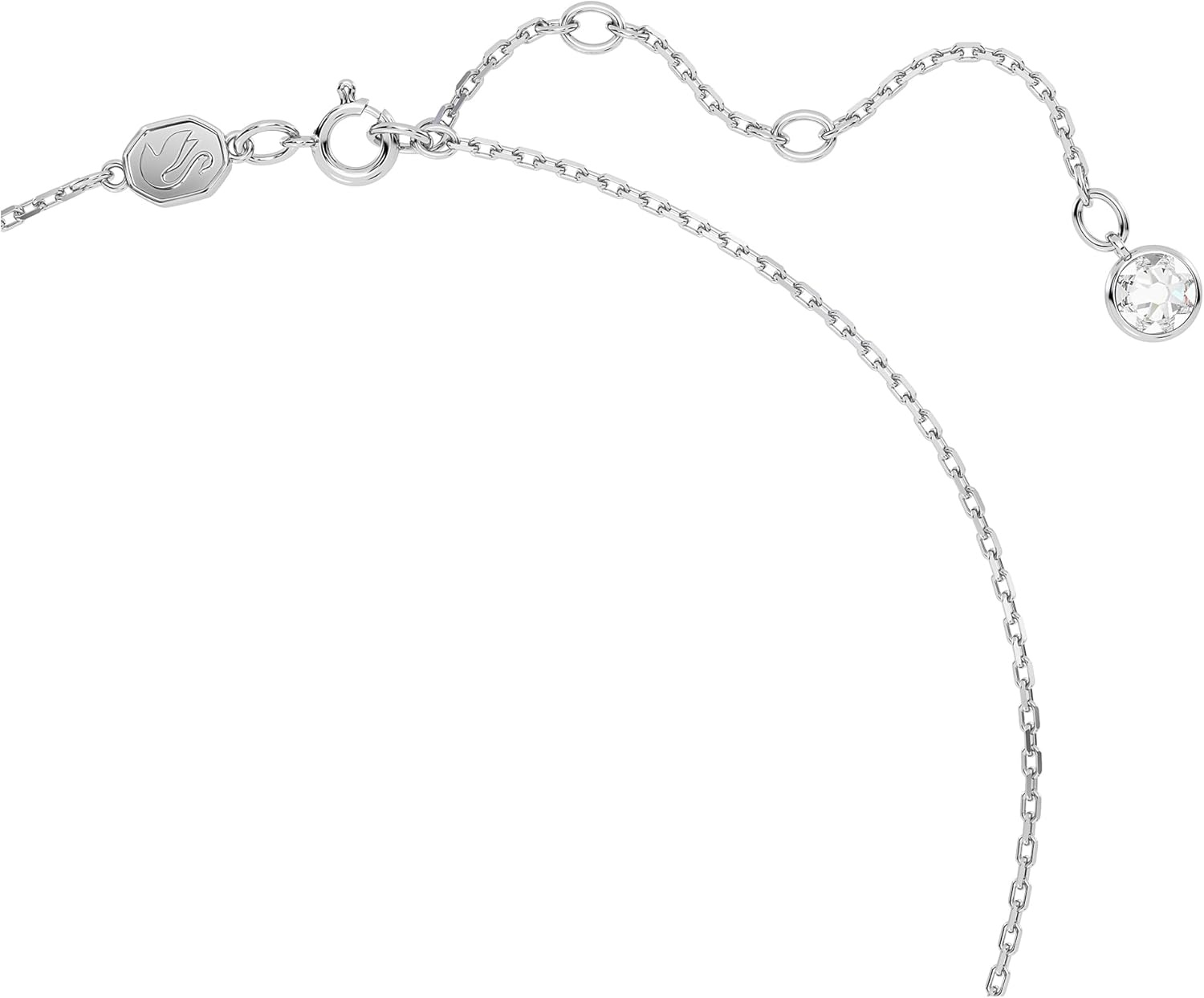 image:imageSwarovski Birthstone Stud Earring Collection SquareCut Stone and Crystals Rhodium FinishSeptember Blue