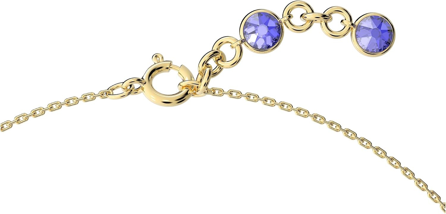 image:imageSwarovski Chroma Crystal Pendant Necklace Collection Gold Tone Finish SettingNecklace Purple Green and Blue Crystal
