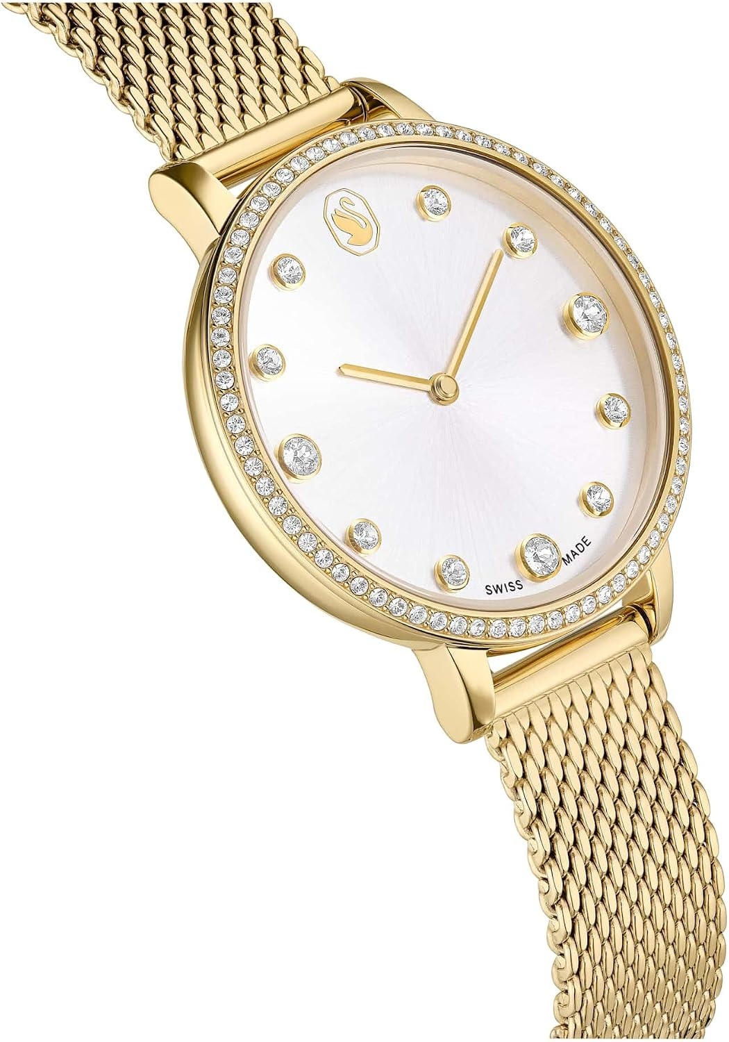 image:imageSwarovski Clarica Watch Swiss Made Metal Bracelet Gold Tone GoldTone Finish