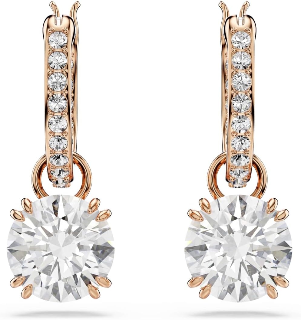 image:imageSwarovski Constella Drop Earrings CollectionRose Gold Tone