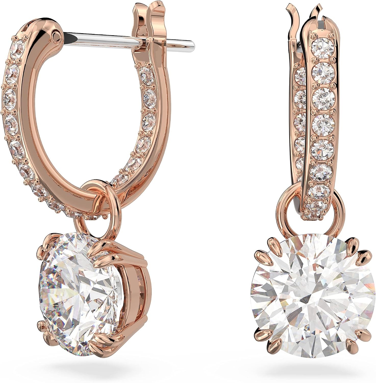 image:imageSwarovski Constella Drop Earrings CollectionRose Gold Tone