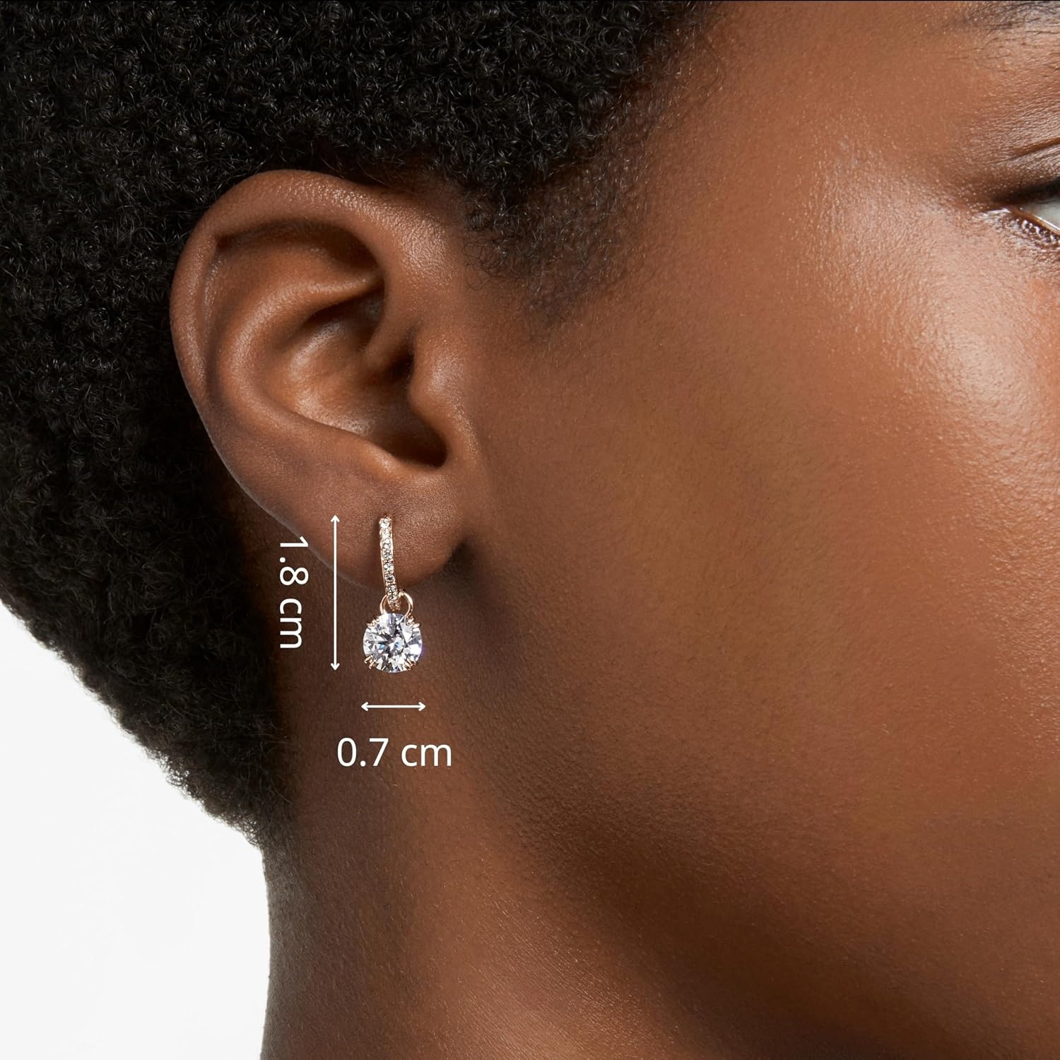 image:imageSwarovski Constella Drop Earrings CollectionRose Gold Tone