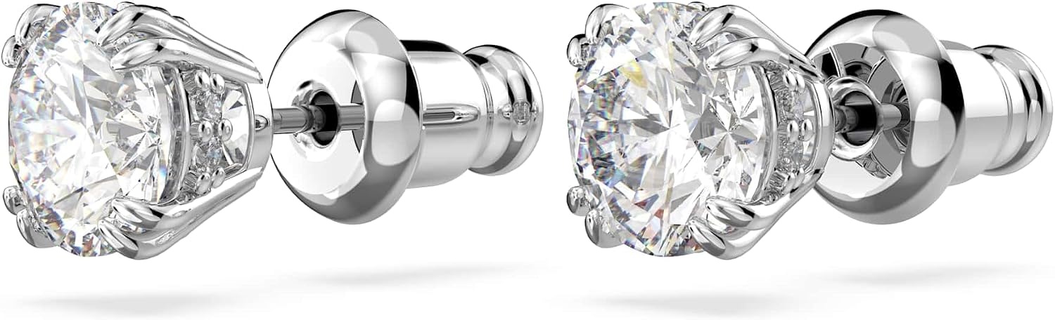 image:imageSwarovski Constella Pierced Stud EarringsRhodium Finish with Clear Crystals
