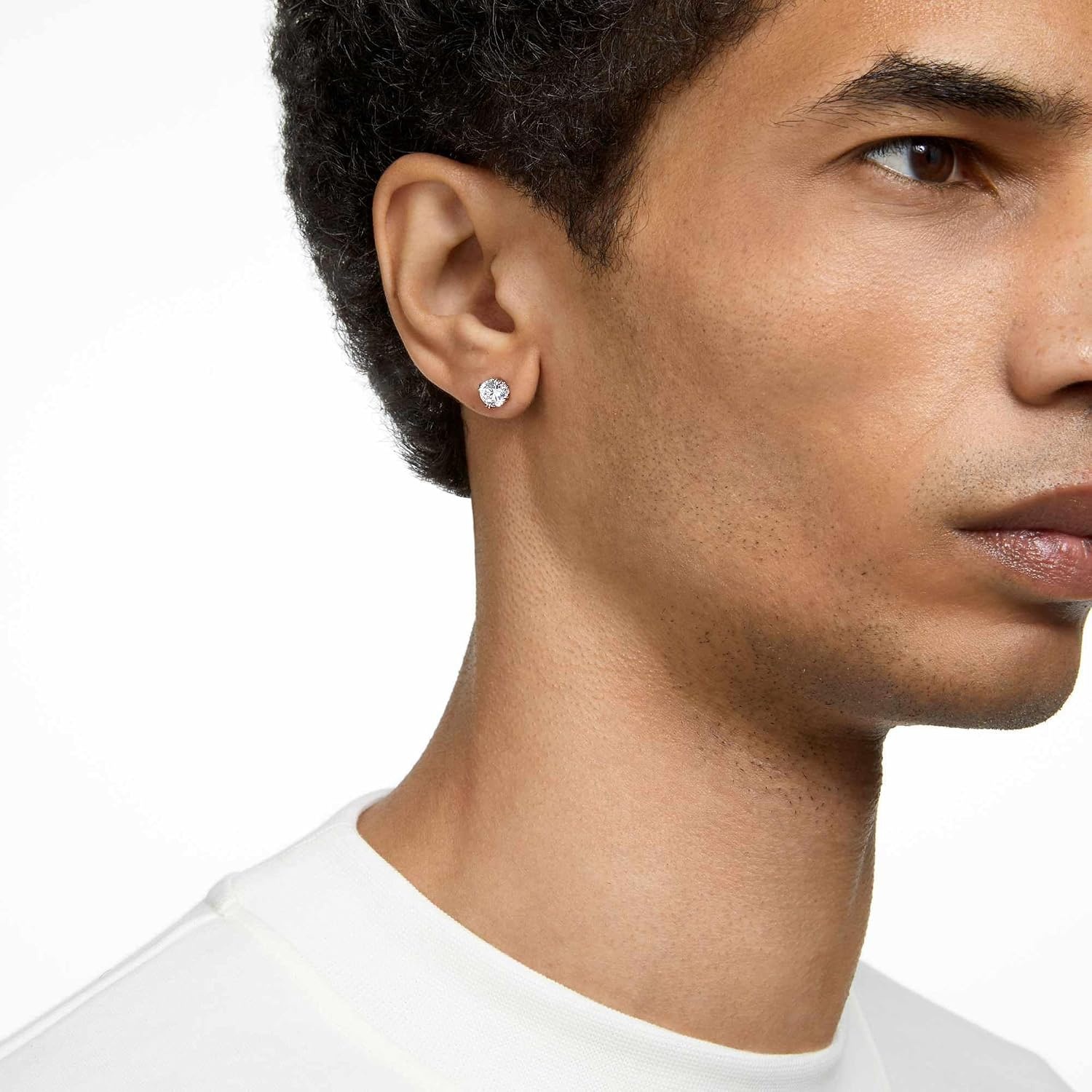 image:imageSwarovski Constella Pierced Stud EarringsRhodium Finish with Clear Crystals