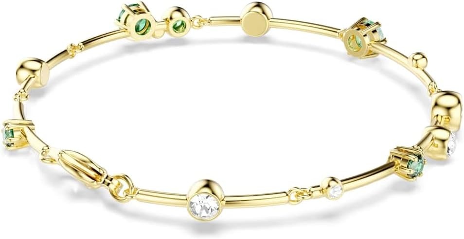 image:imageSwarovski Constella bracelet Mixed cuts Green Goldtone plated