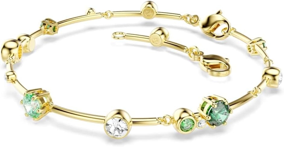 image:imageSwarovski Constella bracelet Mixed cuts Green Goldtone plated