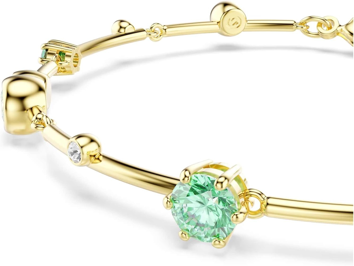 image:imageSwarovski Constella bracelet Mixed cuts Green Goldtone plated
