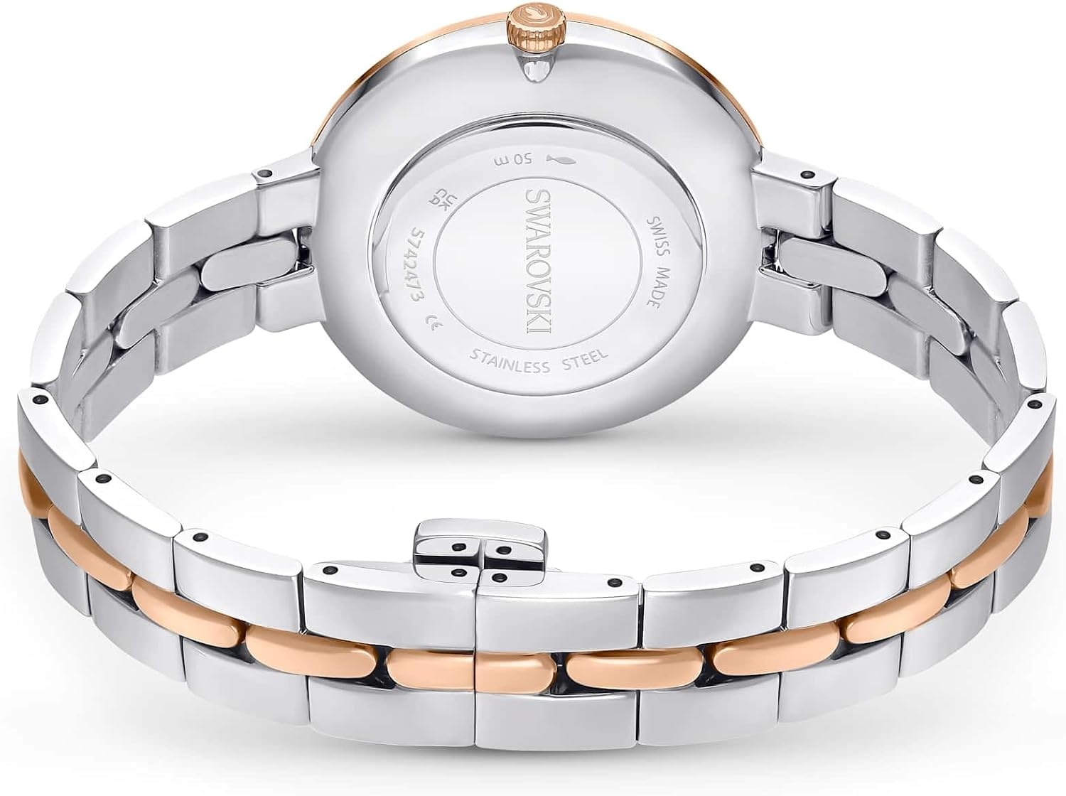 image:imageSwarovski Cosmopolitan Watch Swiss Made Metal Bracelet Silver Tone Mixed Metal Finish