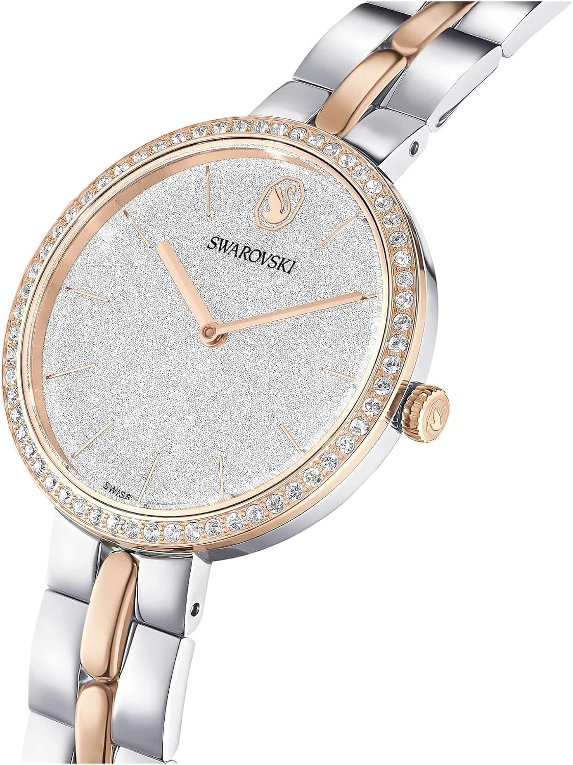image:imageSwarovski Cosmopolitan Watch Swiss Made Metal Bracelet Silver Tone Mixed Metal Finish