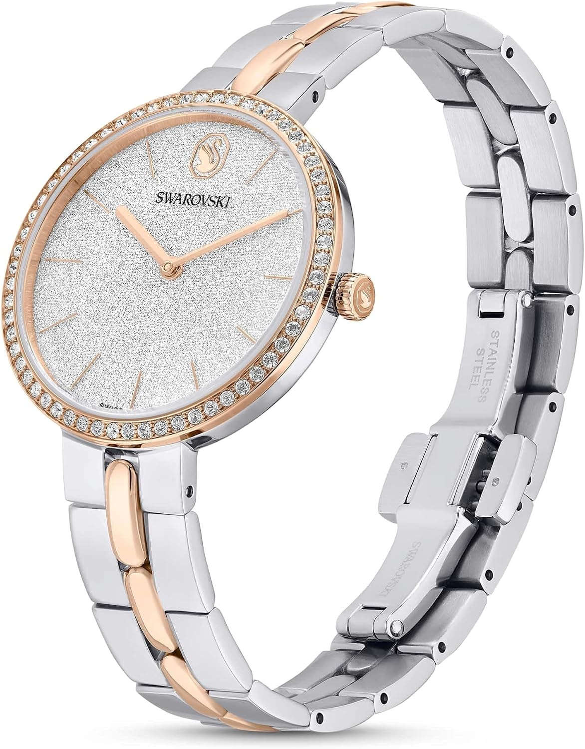 image:imageSwarovski Cosmopolitan Watch Swiss Made Metal Bracelet Silver Tone Mixed Metal Finish