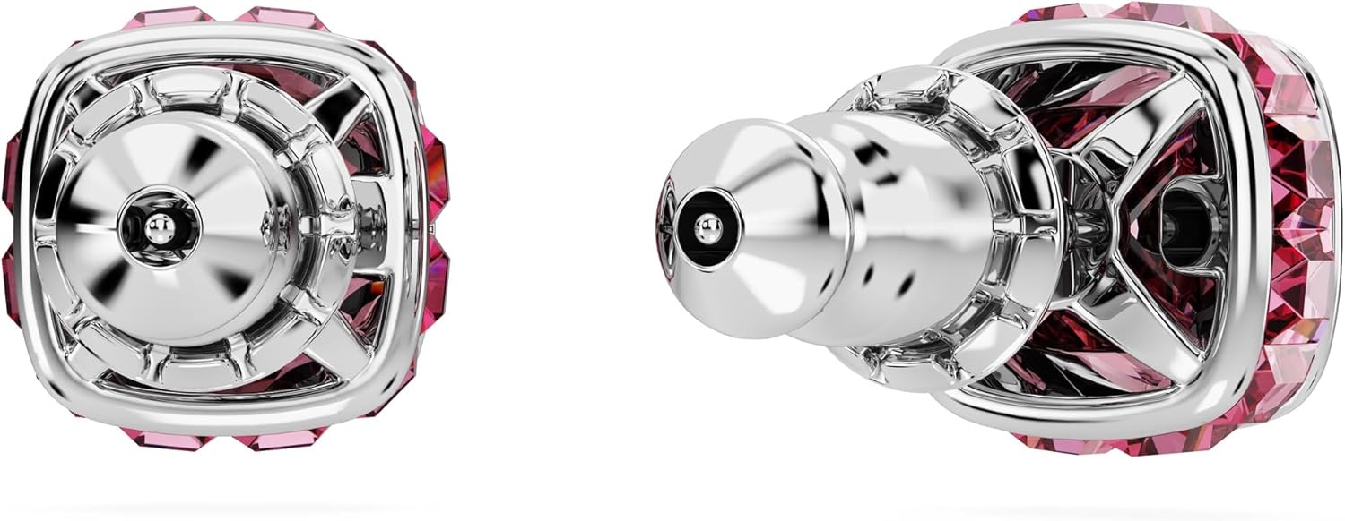 image:imageSwarovski Crystal Chroma Jewelry Collection Heart Shaped Crystal Latch Back Earring Closure Lobster Claw Clasp BraceletOctober Pink