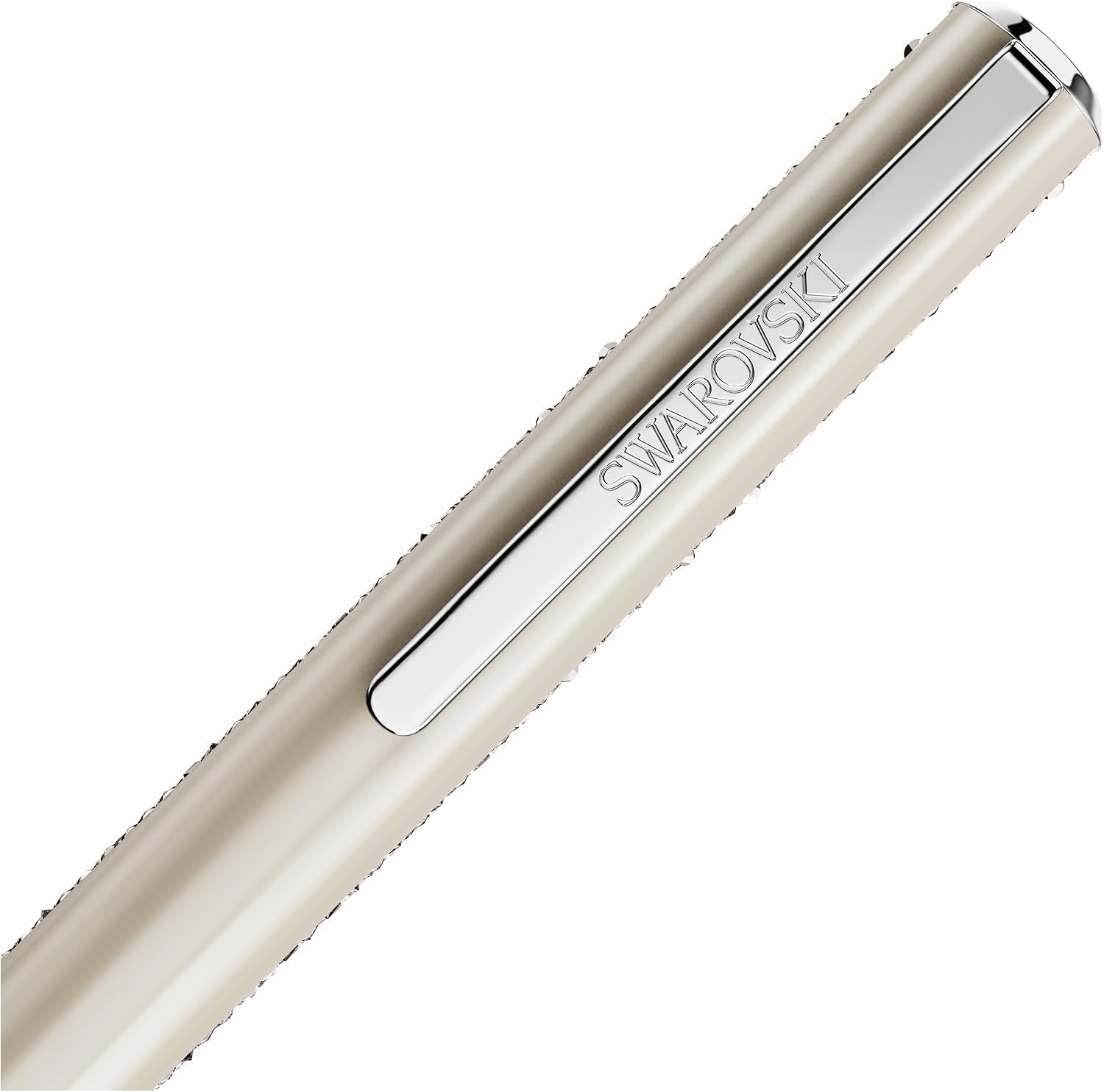 image:imageSwarovski Crystal Shimmer Glide ballpoint pen Green Green lacquered Goldtone finishBeige