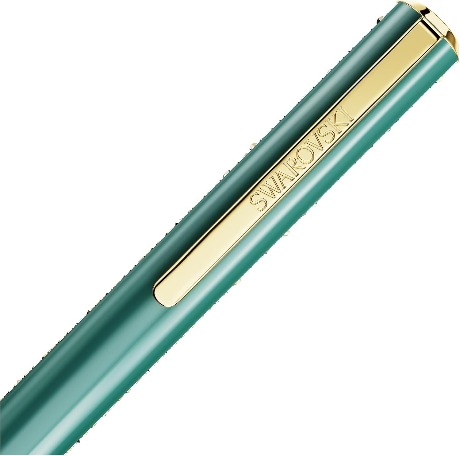 image:imageSwarovski Crystal Shimmer Glide ballpoint pen Green Green lacquered Goldtone finishGreen