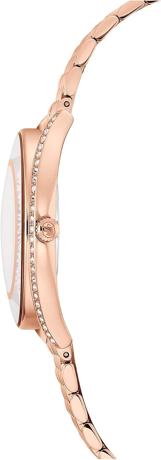 image:imageSwarovski Crystalline Aura Watch Swiss Made Metal Bracelet Rose Gold Tone Rose GoldTone Finish