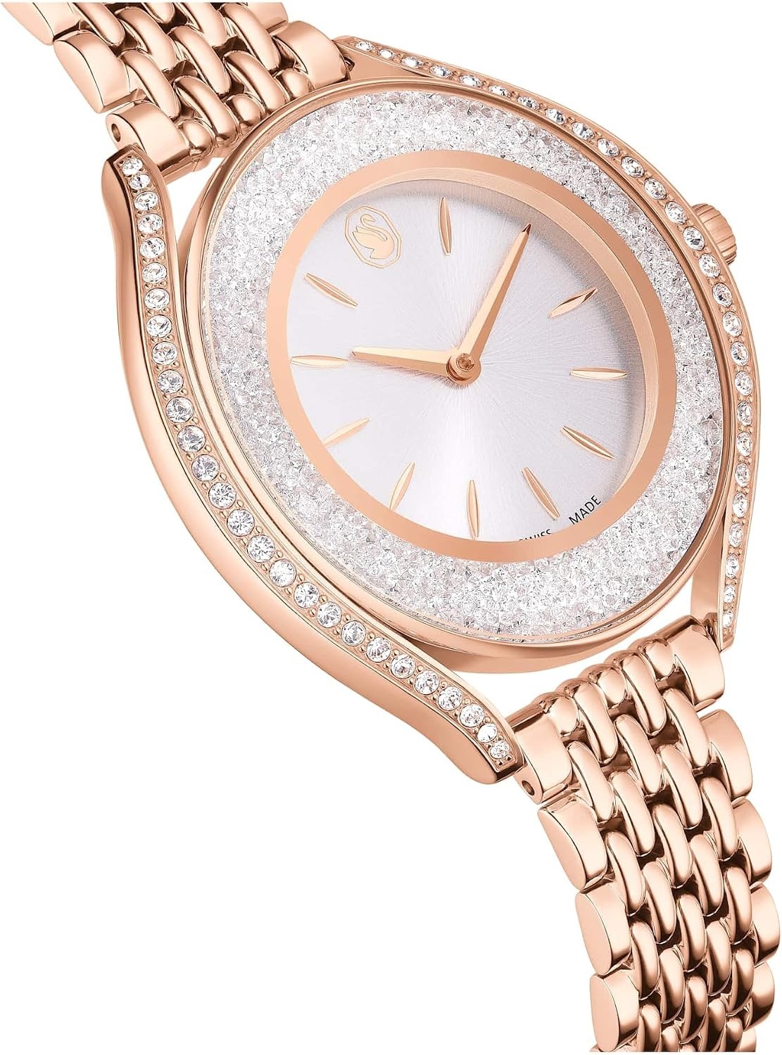 image:imageSwarovski Crystalline Aura Watch Swiss Made Metal Bracelet Rose Gold Tone Rose GoldTone Finish