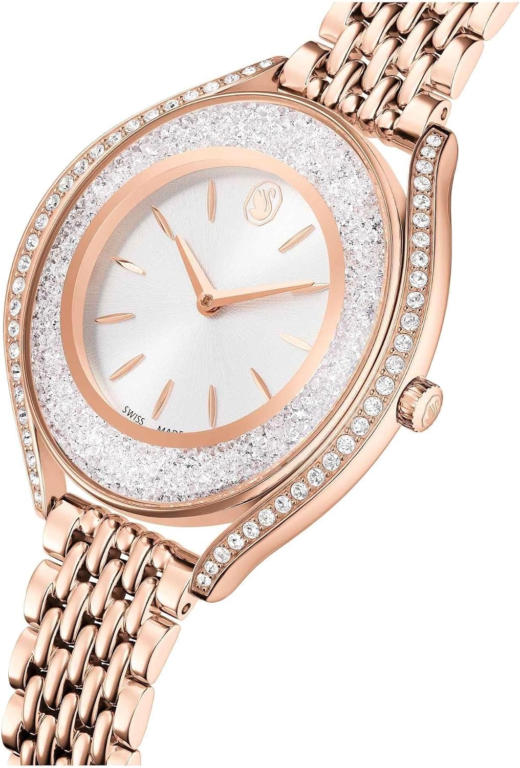 image:imageSwarovski Crystalline Aura Watch Swiss Made Metal Bracelet Rose Gold Tone Rose GoldTone Finish