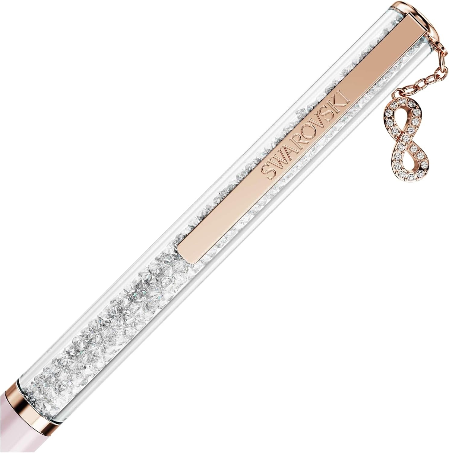 image:imageSwarovski Crystalline Silk ballpoint pen Infinity Pink lacquered Rose goldtone plated