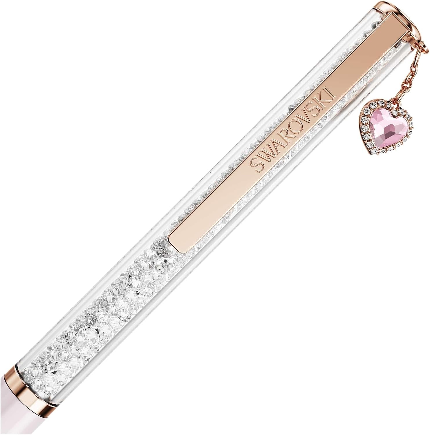 image:imageSwarovski Crystalline ballpoint pen Heart Pink Pink lacquered Rose goldtone plated