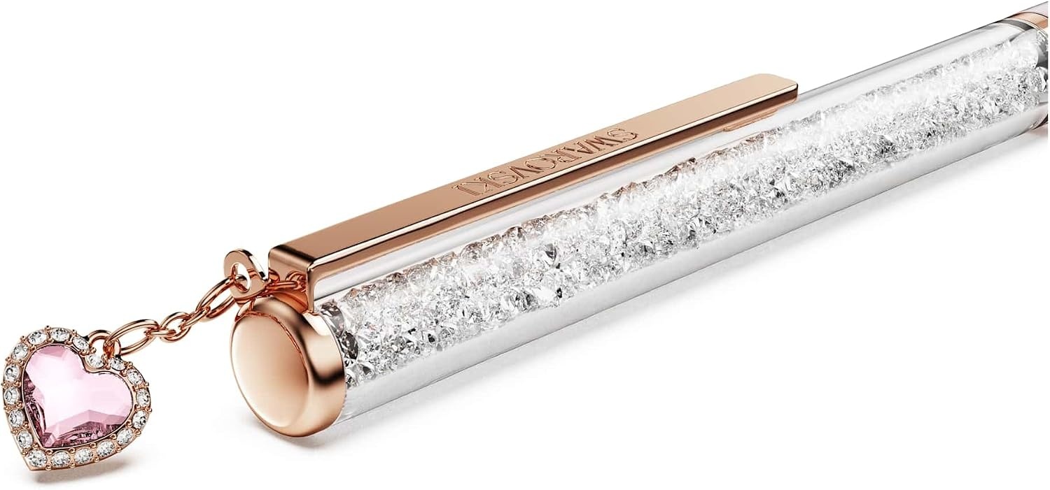 image:imageSwarovski Crystalline ballpoint pen Heart Pink Pink lacquered Rose goldtone plated