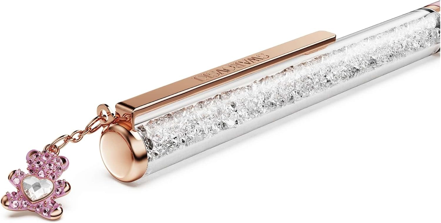 image:imageSwarovski Crystalline ballpoint pen Teddy Pink Pink lacquered Rose goldtone plated