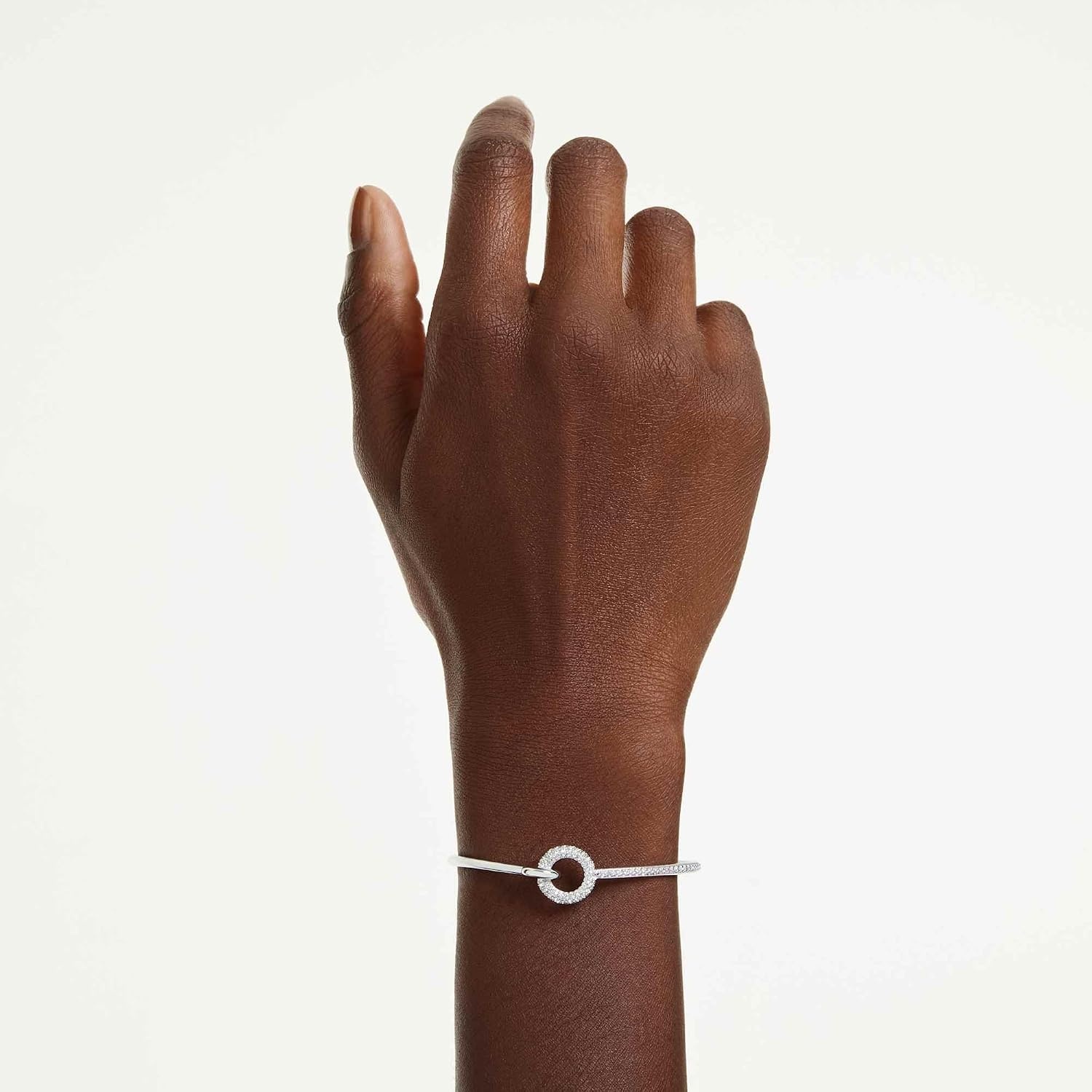 image:imageSwarovski Dextera bangle Round cut White Rhodium plated