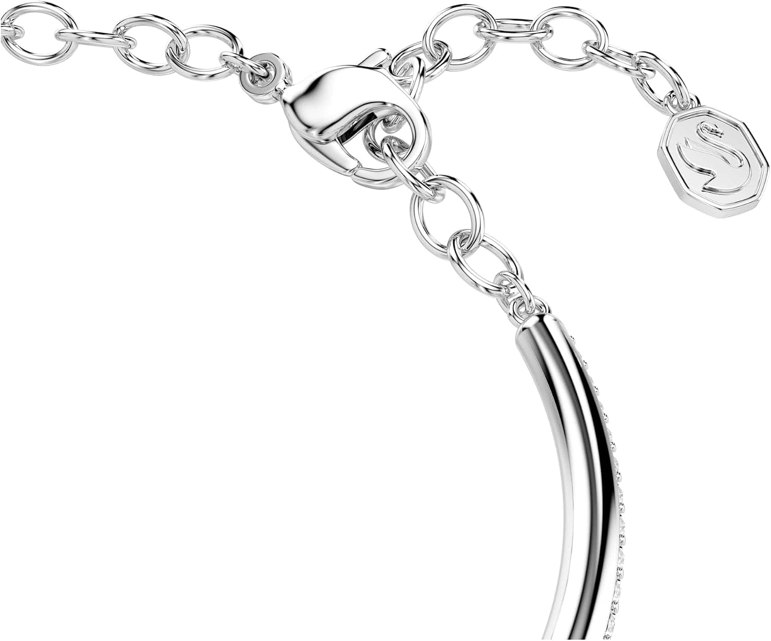 image:imageSwarovski Dextera bangle Round cut White Rhodium plated