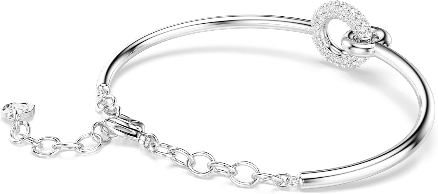 image:imageSwarovski Dextera bangle Round cut White Rhodium plated