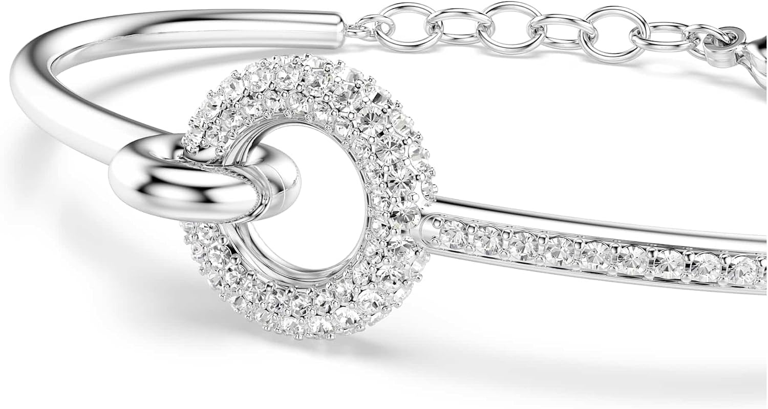 image:imageSwarovski Dextera bangle Round cut White Rhodium plated