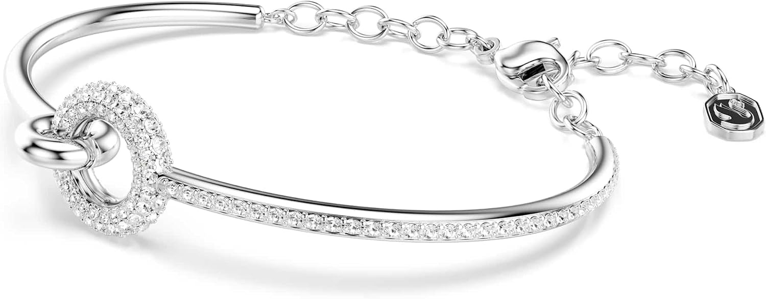 image:imageSwarovski Dextera bangle Round cut White Rhodium plated