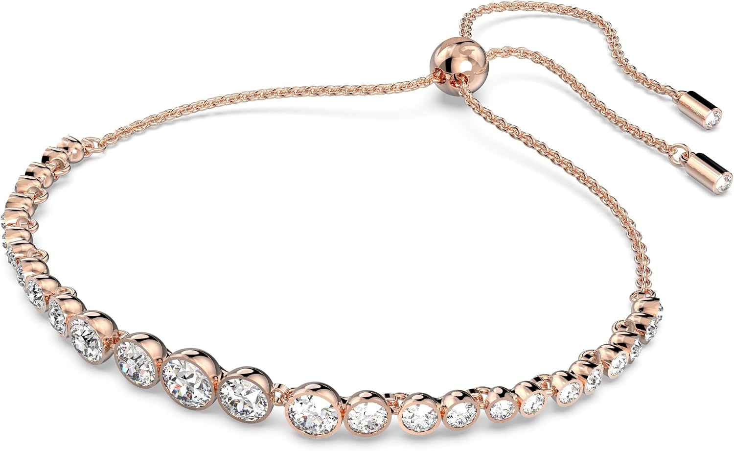 image:imageSwarovski Emily Tennis Bracelet Jewelry CollectionClear Crystals Rose Gold Tone Finish