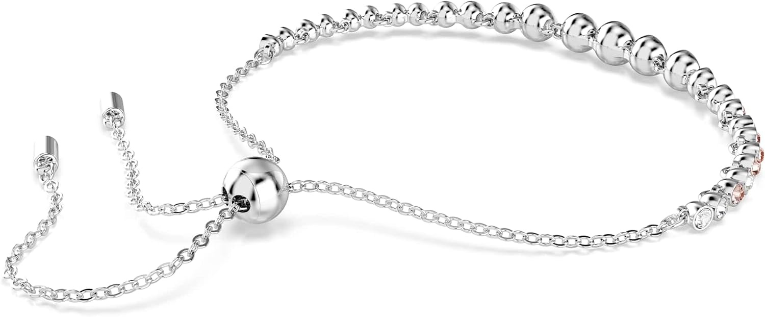 image:imageSwarovski Emily Tennis Bracelet Jewelry CollectionPink Tone Crystals Rhodium Tone Finish