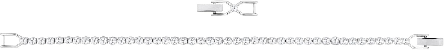 image:imageSwarovski Emily Tennis Bracelet Jewelry CollectionWhite