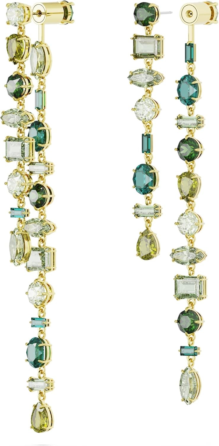 image:imageSwarovski Gema Crystal Drop Earrings CollectionGreen