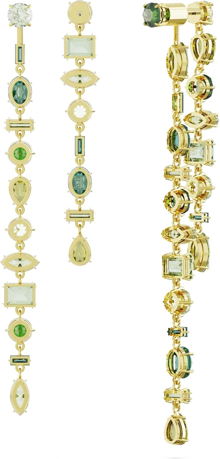 image:imageSwarovski Gema Crystal Drop Earrings CollectionGreen