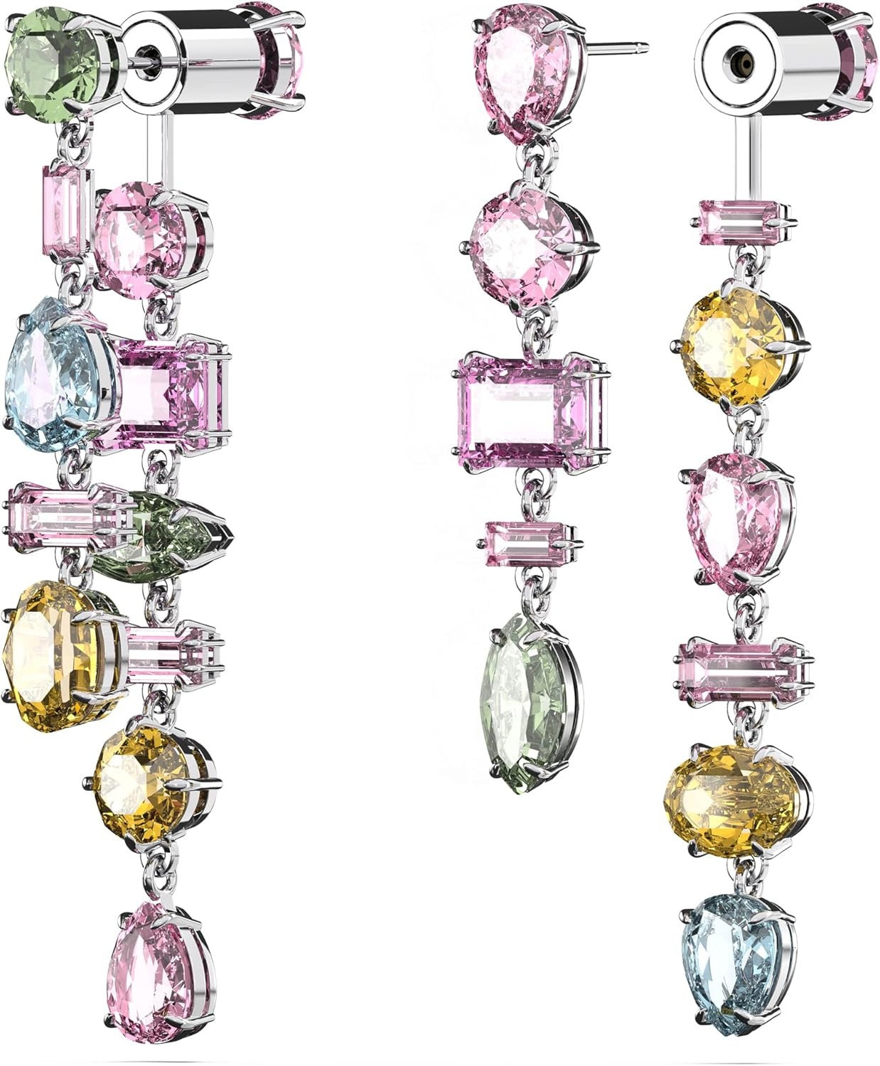 image:imageSwarovski Gema Crystal Drop Earrings CollectionRed and Yellow