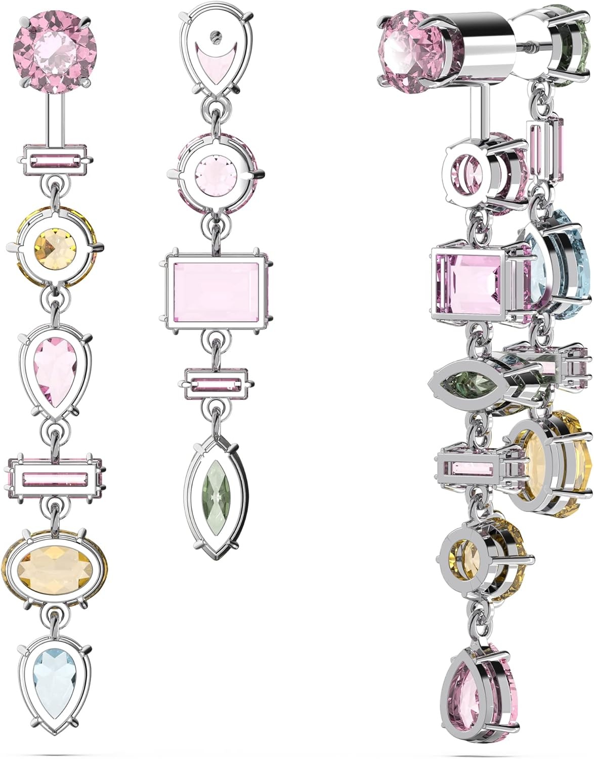image:imageSwarovski Gema Crystal Drop Earrings CollectionRed and Yellow