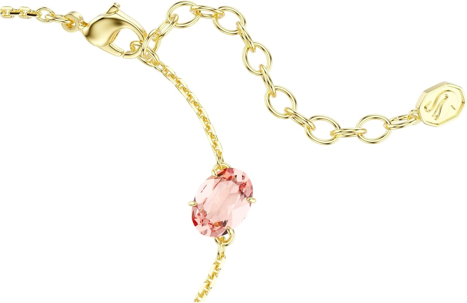 image:imageSwarovski Gema bracelet Mixed cuts Dangling crystals Multicolored GoldtSwarovski One plated