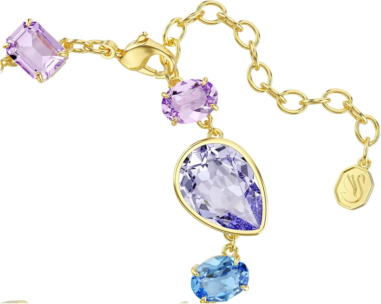 image:imageSwarovski Gema bracelet Mixed cuts Multicolored GoldtSwarovski One plated