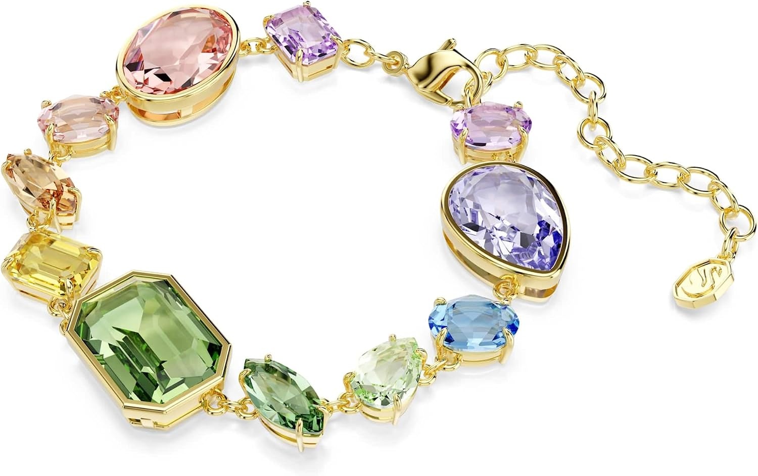 image:imageSwarovski Gema bracelet Mixed cuts Multicolored GoldtSwarovski One plated