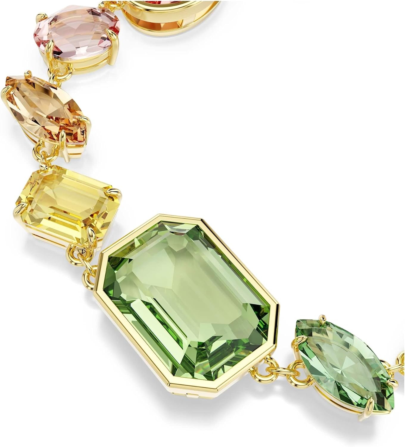 image:imageSwarovski Gema bracelet Mixed cuts Multicolored GoldtSwarovski One plated