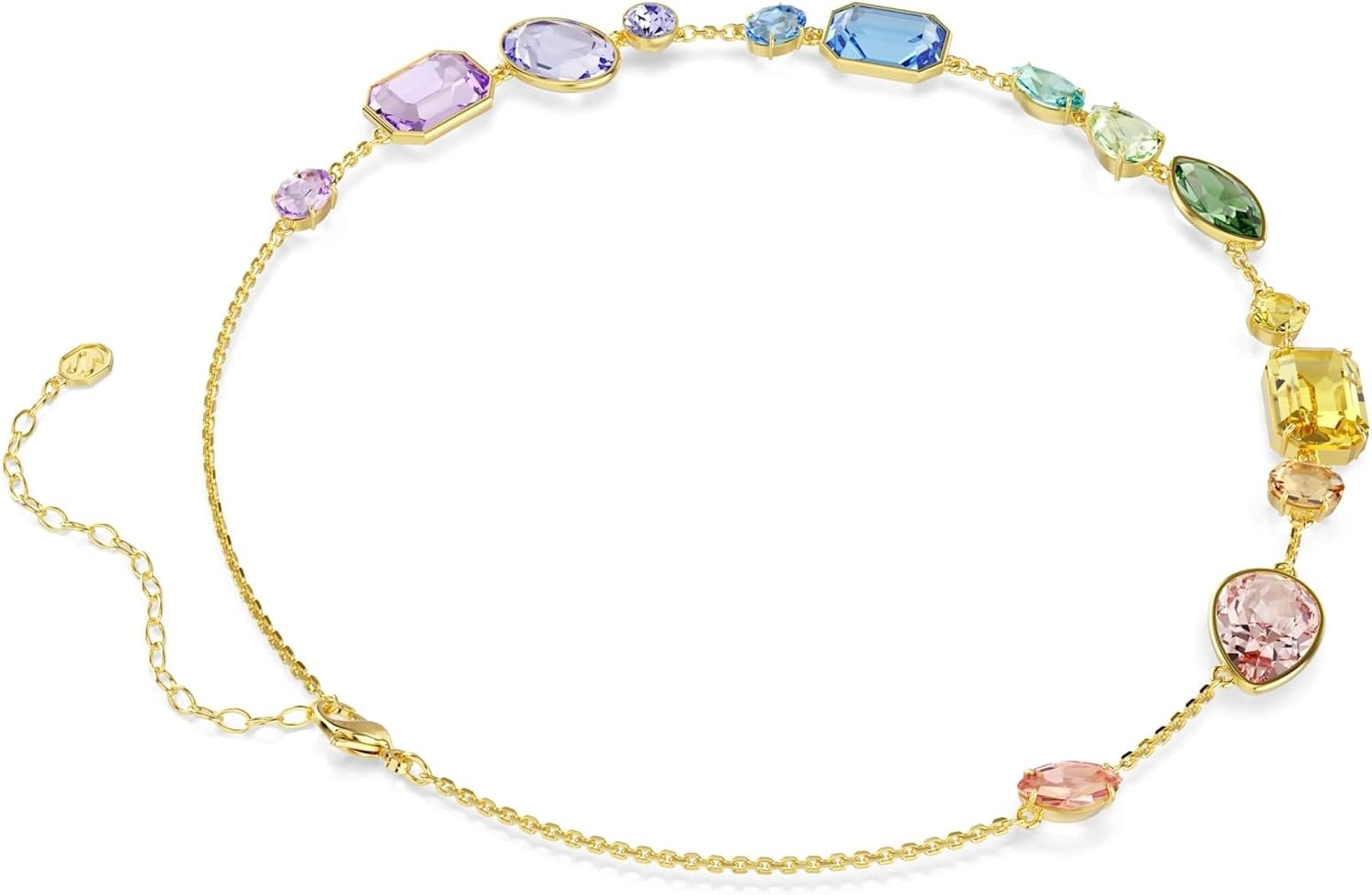 image:imageSwarovski Gema necklace Mixed cuts Multicolored Goldtone plated