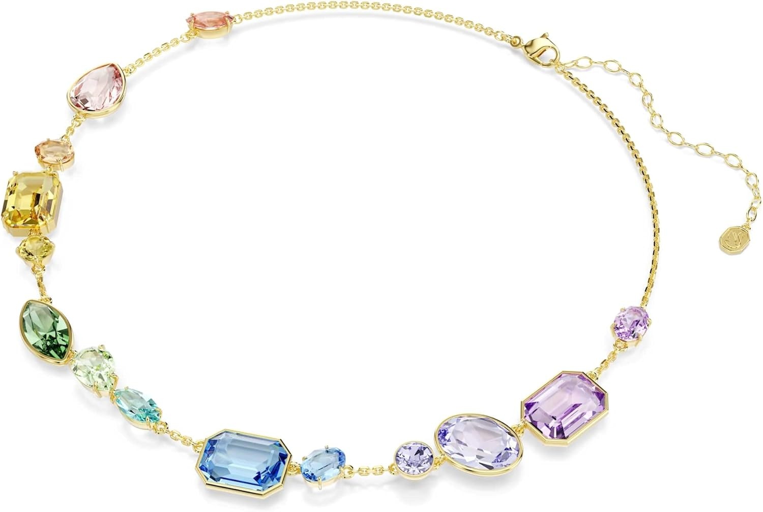 image:imageSwarovski Gema necklace Mixed cuts Multicolored Goldtone plated